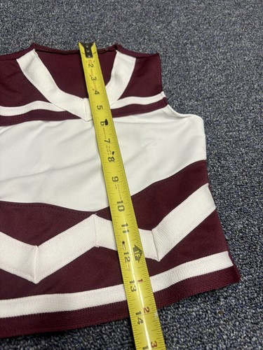 Cheerleader Dance V neck Top Girls XS Alleson - Picture 4 of 4