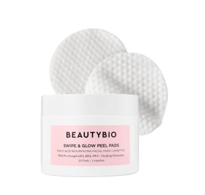 BeautyBio Swipe & Glow Exfoliating and Brightening Pads - 50 Pads