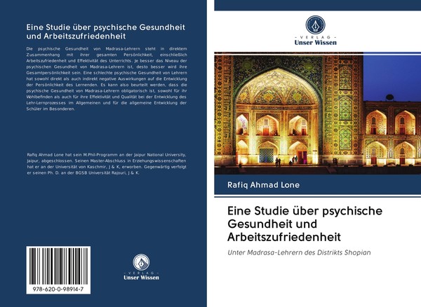 Eine Studie üBer Psychische Gesundheit Und Arbeitszufriedenheit | Buch | 9786200-image