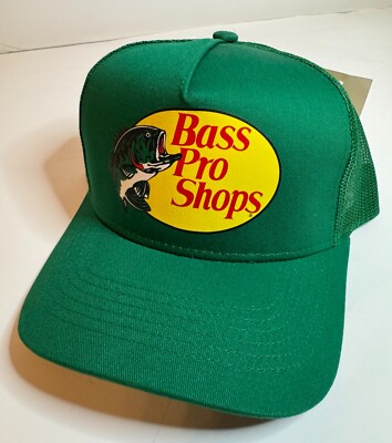 Bass Pro Shops Mesh Hat Cap Adjustable Snapback Trucker Fishing