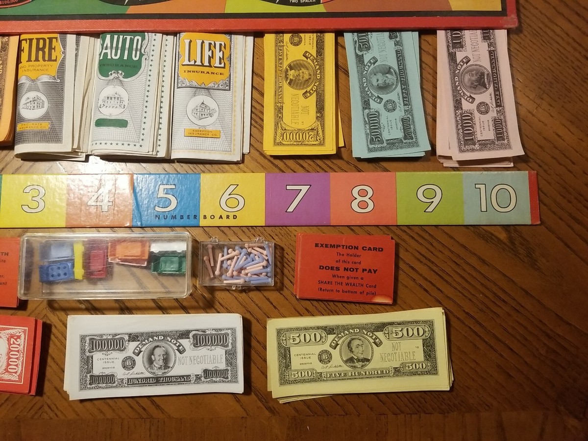 ORIGINAL Vintage 1960 The Game of Life Milton Bradley Board Game