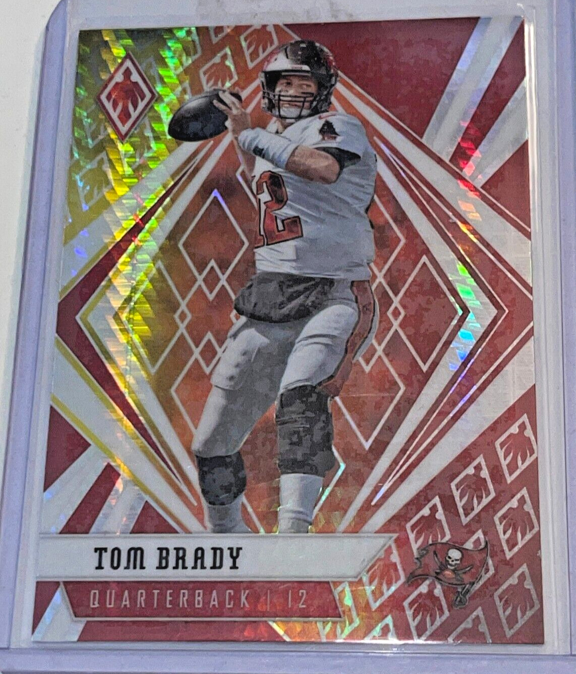 RARE TOM BRADY FIREBURST PRIZM CARD 2020 PANINI PHOENIX TAMPA BAY BUCCANEERS