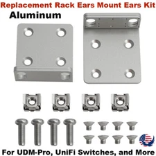 For Ubiquiti Rack Ears Mounting Kit Replacement UDM-Pro UniFi Switches Upgrade
