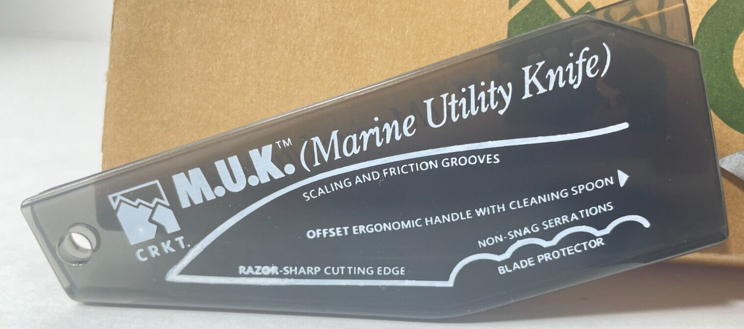 Columbia River CRKT 3011K M.U.K. Black Marine Utility Knife w/Scabbard NEW eBay