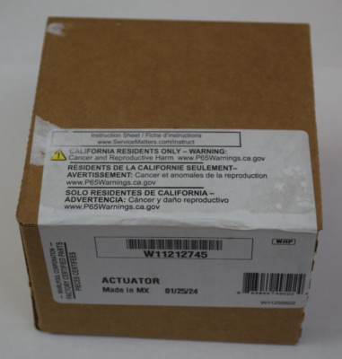 Genuine OEM Whirlpool Corp Washer Brake Actuator - W11212745 - New Sealed Box