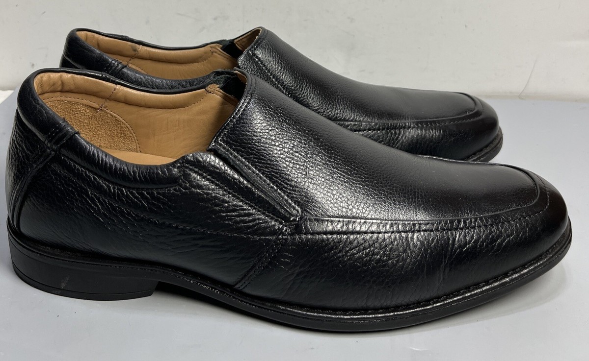 Nordstrom Men’s Ortholite Leather Loafers Black Sz 11 Classic Dress Slip On Nordstrom Black Leather Slip-On Loafers Men main image 4
