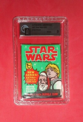 1977 STAR WARS (4TH) UNOPENED CARD PACK TOPPS GRADED GAI 9 MINT | eBay