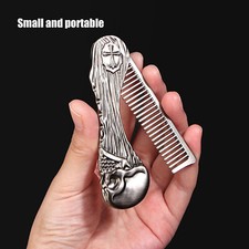 Foldable Hairstyling Brush Zinc Alloy Prevent Static Pocket Oil Hair Comb