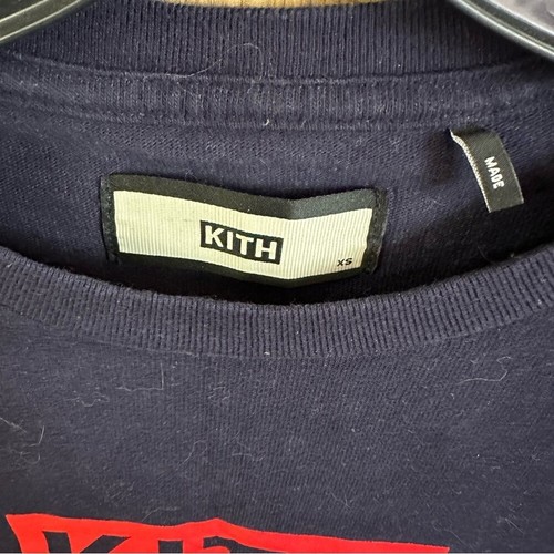T-shirt uomo Kith Box logo blu navy e rosso 100% autentica - Foto 4 di 10