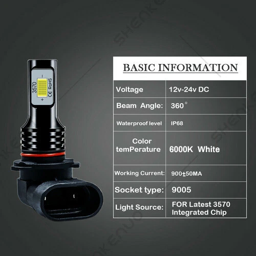 For Toyota Prius ZVW30 HB3 Headlight Bulbs Xenon White High Main Beam 12v Light - Image 4 of 4