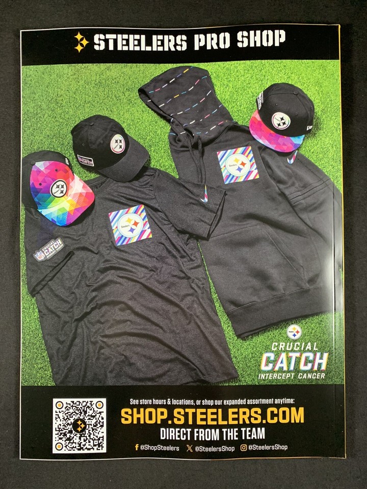 Pittsburgh Steelers vs. Baltimore Ravens Official NFL GameDay Program