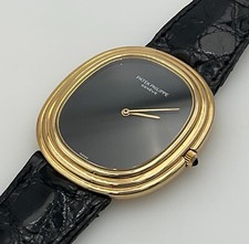 Patek Philippe 3634 Jumbo Golden Ellipse ONYX Dial 1973 Watch Serviced Box Paper 2
