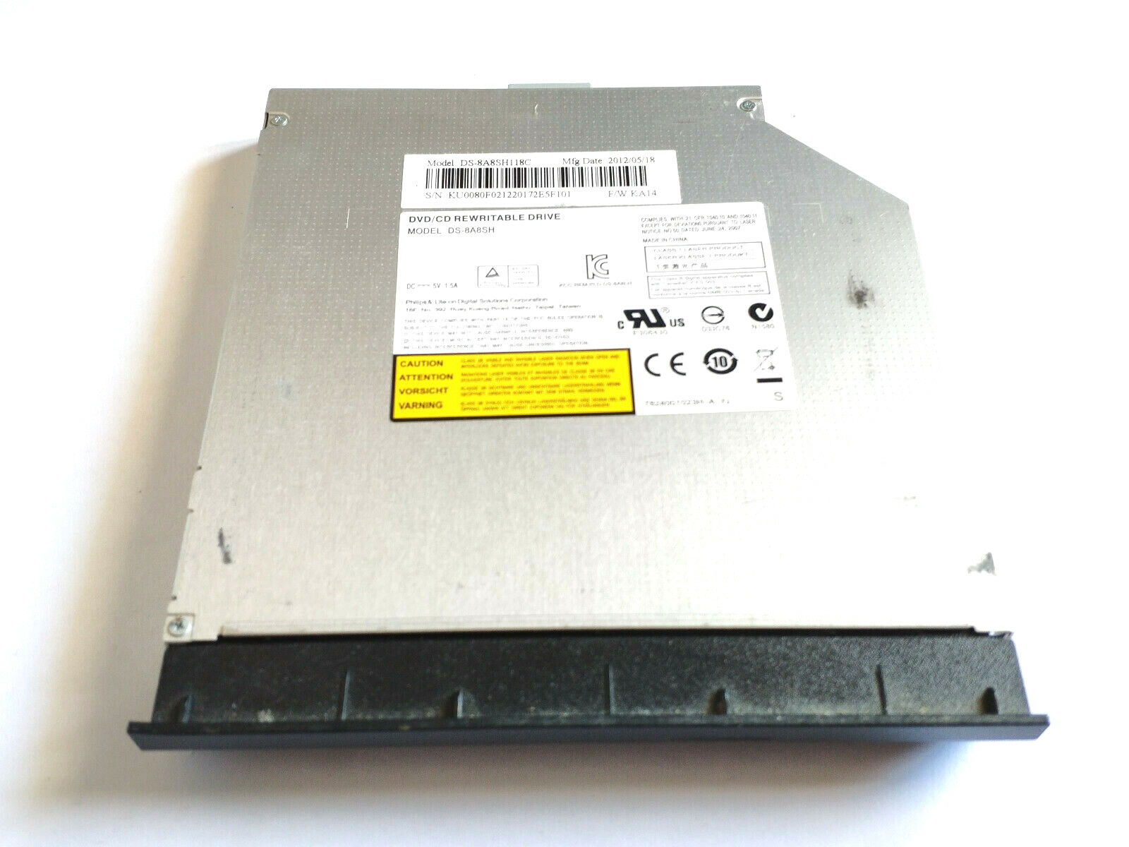 Masterizzatore DVD Writer SATA Rewritable DS-8A8SH