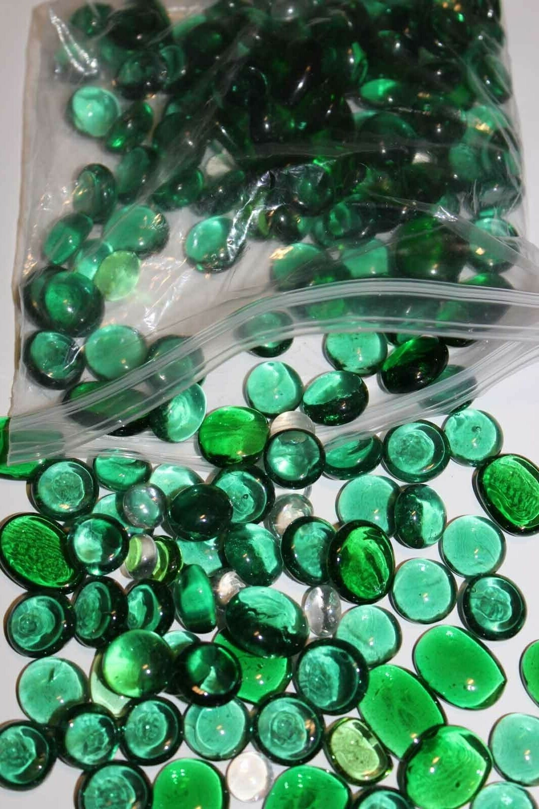 Luster Glass Melted Marbles Mosaic Scatter Floral Vase Filler Tank Decor Stone