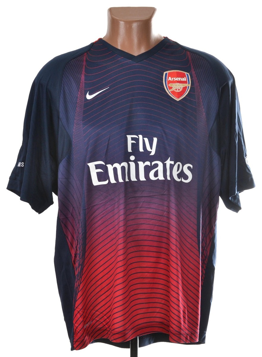 ARSENAL LONDON 2007/2008 TRAINING FOOTBALL SHIRT JERSEY NIKE SIZE