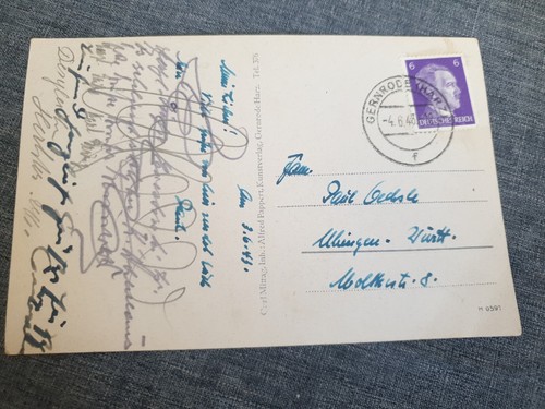 Easter pond Genrode resin photo postcard 1943 postcard German Reich WW2 - Picture 5 of 8