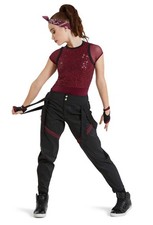 Dance Costume Medium Child Burgundy Weissman 12400 Hip Hop Sequin 2 pc