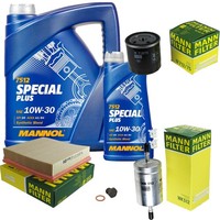 Mann Inspektionspaket 6L Mannol Special Plus 10W-30 FüR Opel Omega B 2.0