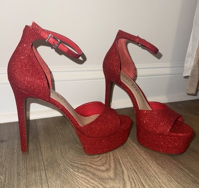 Gianni Bini Red Platform Heels