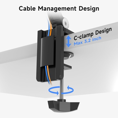 Supporto da scrivania per cellulare tablet regolabile 360° per iPad Samsung - Foto 10 di 11