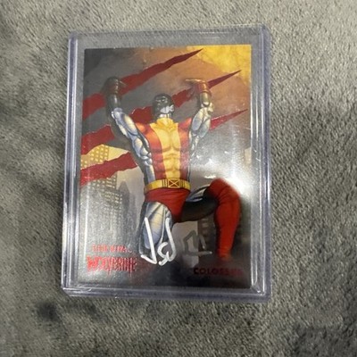 2023 FLEER ULTRA MARVEL WOLVERINE COLOSSUS AUTO 47/74 JASON JUTA AUTOGRAPH RED