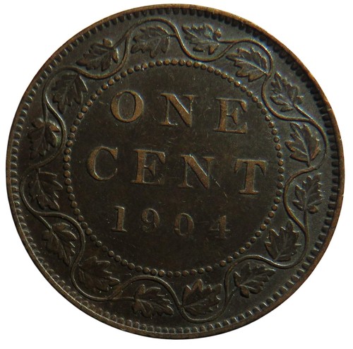 1904 King Edward VII Canada One Cent Coin