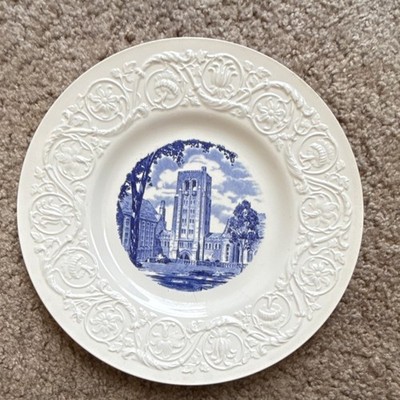 Cornell University Myron Taylor Hall 1933 Blue & White Commemorative Plate