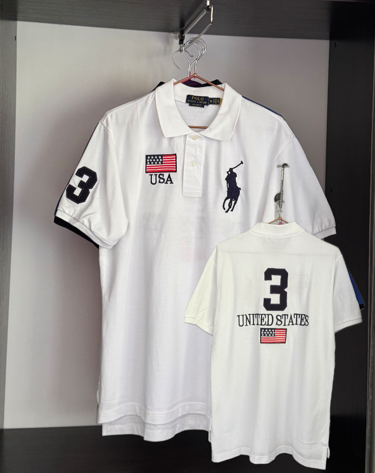 Polo by Ralph Lauren ビッグポニー　USA ホワイト L NWT Polo Ralph Lauren Big Boys White Big Pony Full Zip Hoodie