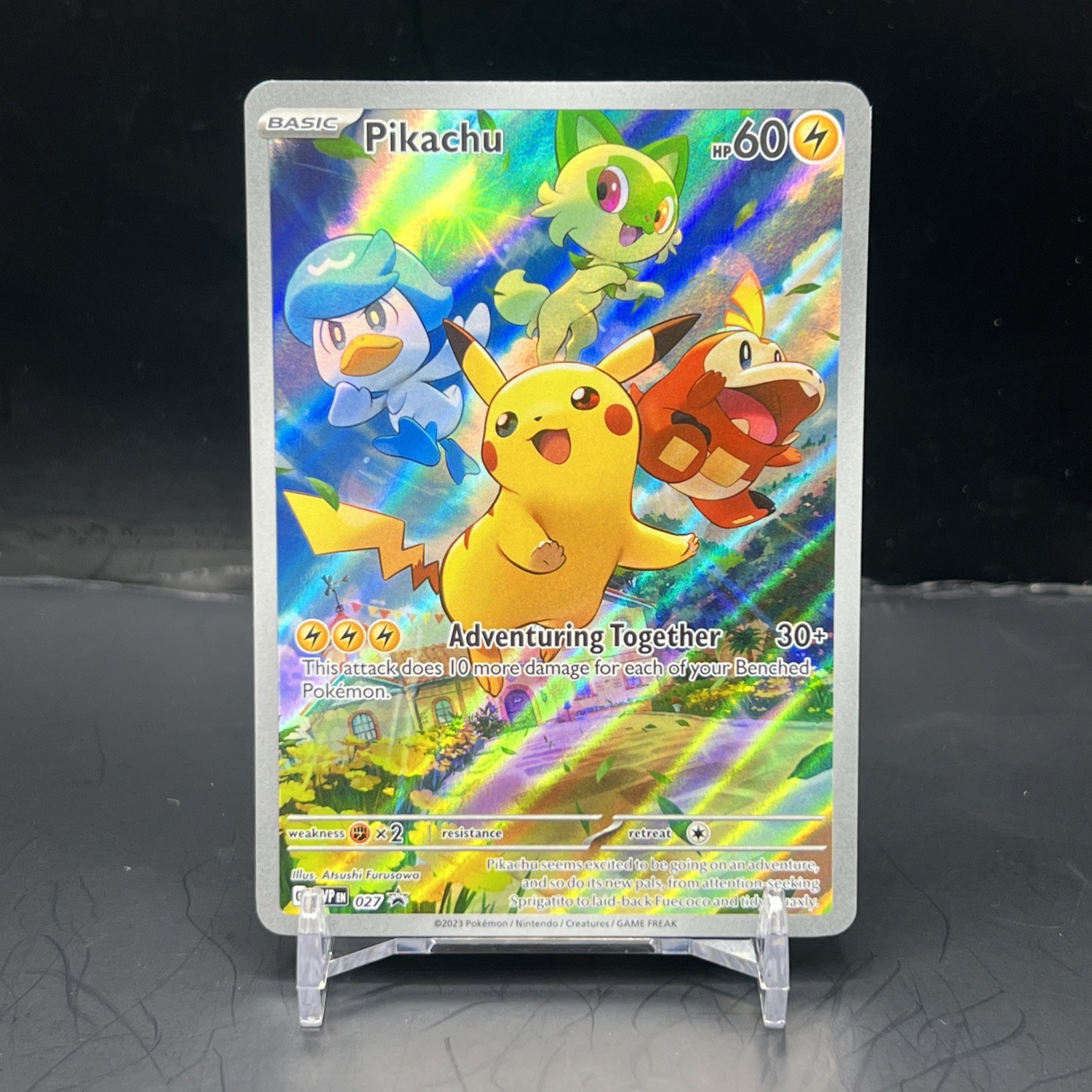 Pokemon TCG Pikachu SVP 027 Black Star Promo NM