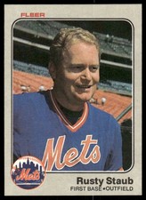 1983 Fleer #555 Rusty Staub