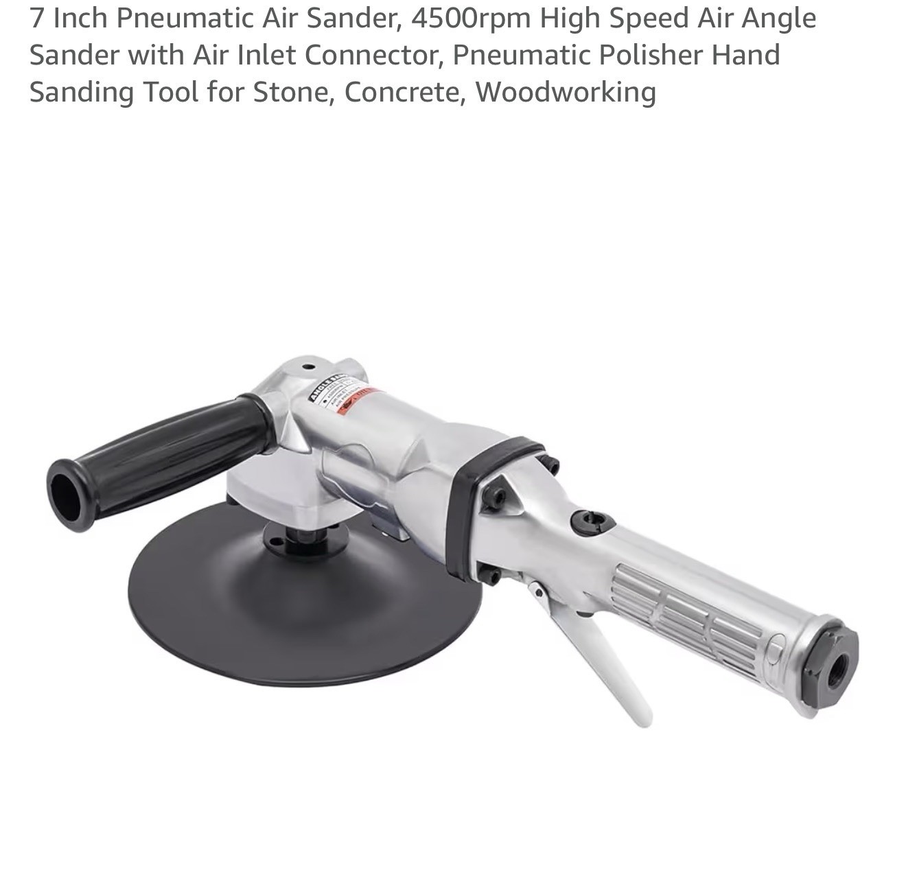 7-Inch Pneumatic Sander Heavy Duty Wet Air Sander/Polisher, 4500 RPM NEW IN BOX