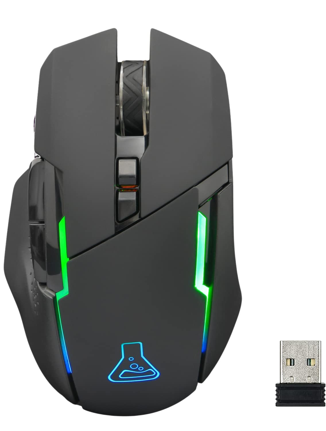 Mouse Gaming Wireless THE G-LAB Kult Caesium Nero 7200dpi LED RGB 6 Pulsanti