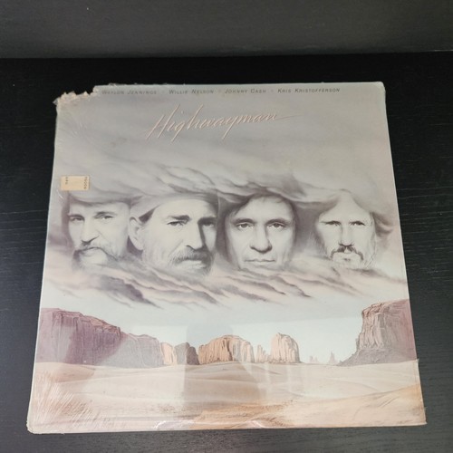 WAYLON JENNINGS WILLIE NELSON JOHNNY CASH Highwayman Vinyl SEALED/Jacket Damage