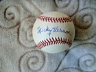 Mickey Vernon signed OAL official Budig ball autograph baseball JSA cert