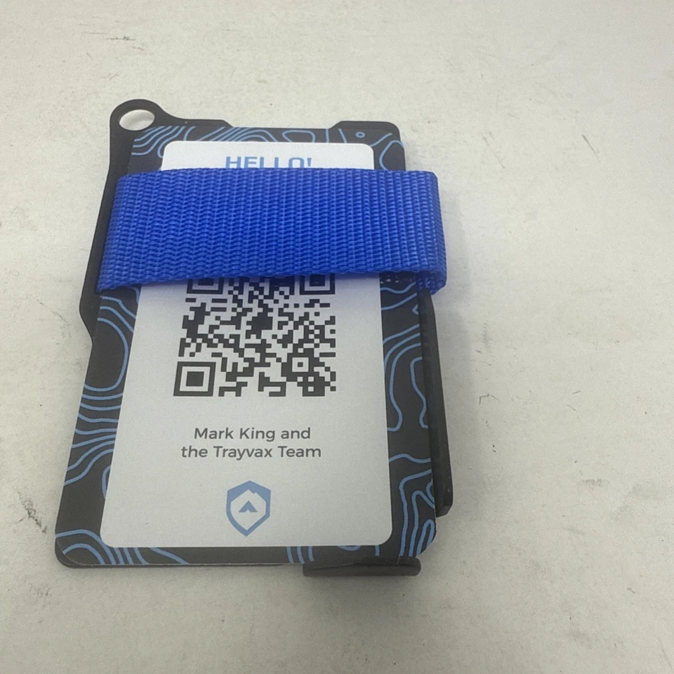 Trayvax  Summit Minimalist Wallet Blue Band - Image 3 of 4
