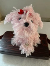 Dan Dee Spinning Animated Pink Dancing Christmas Dog Puppy Jingle Bells VIDEO