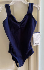 Navy Blue Capezio Sleeveless Tank Dance Leotard Child Medium 8-10 CC202C
