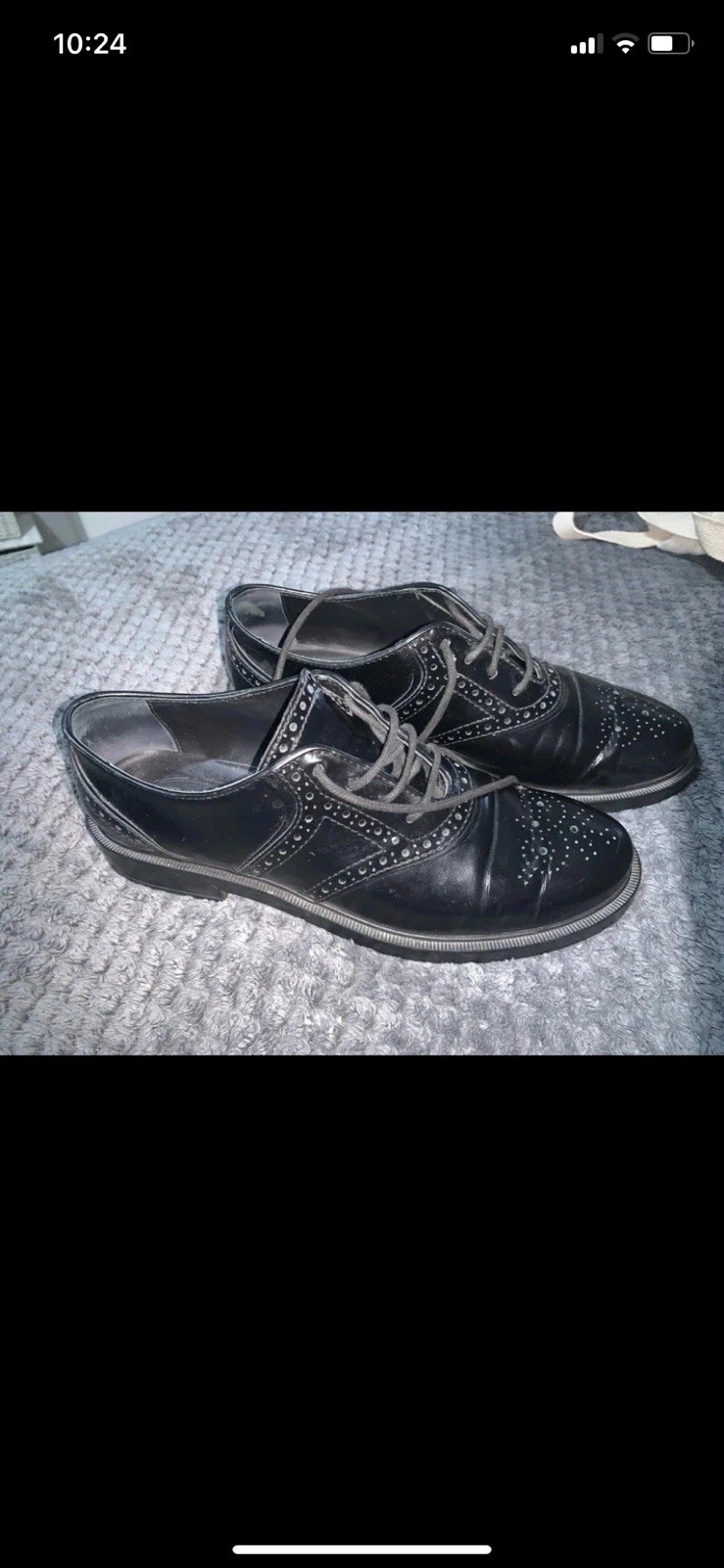 Brogues donna nero Tod’s pelle taglia 39 5 uk 6 5 ottime condizioni