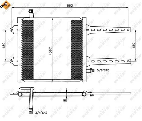 NRF 35049 Condensatore con anello tenuta, con riempimento azoto - Immagine 2