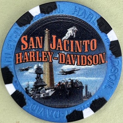 Harley Davidson Wide Print Poker Chip from San Jacinto HD in Pasadena, Texas