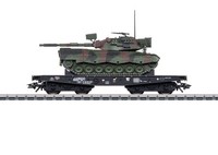 MäRklin H0 48877 - Schwerlast-Flachwagen Rlmmps Mit Leopard 1A1, Ep. Iv Neuware