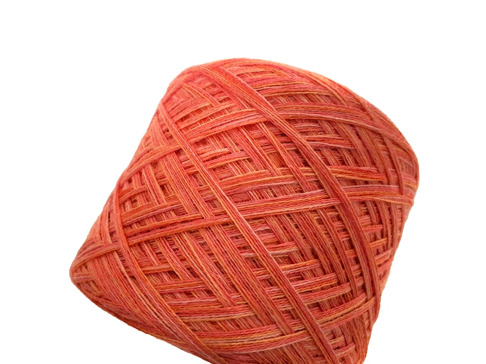 Edles Garn Viskose / Merino Rosa Aprikose meliert 855 Gramm / 2220 m Lauflänge - Bild 4 von 4
