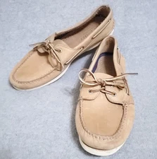 Sperry TOP-SIDER Mens BOAT SHOES 2-EYE 11 M SAND BEIGE A/O 0197362 EXCELLENT