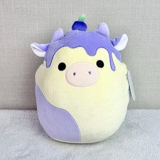 Squishmallow BENITO Blueberry Cheesecake Cow 12" Plush New