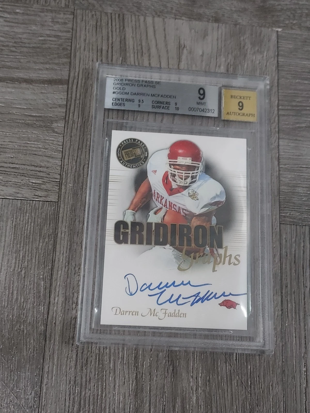 Darren McFadden Press Pass Se Gridiron Graphs #GGDM Base