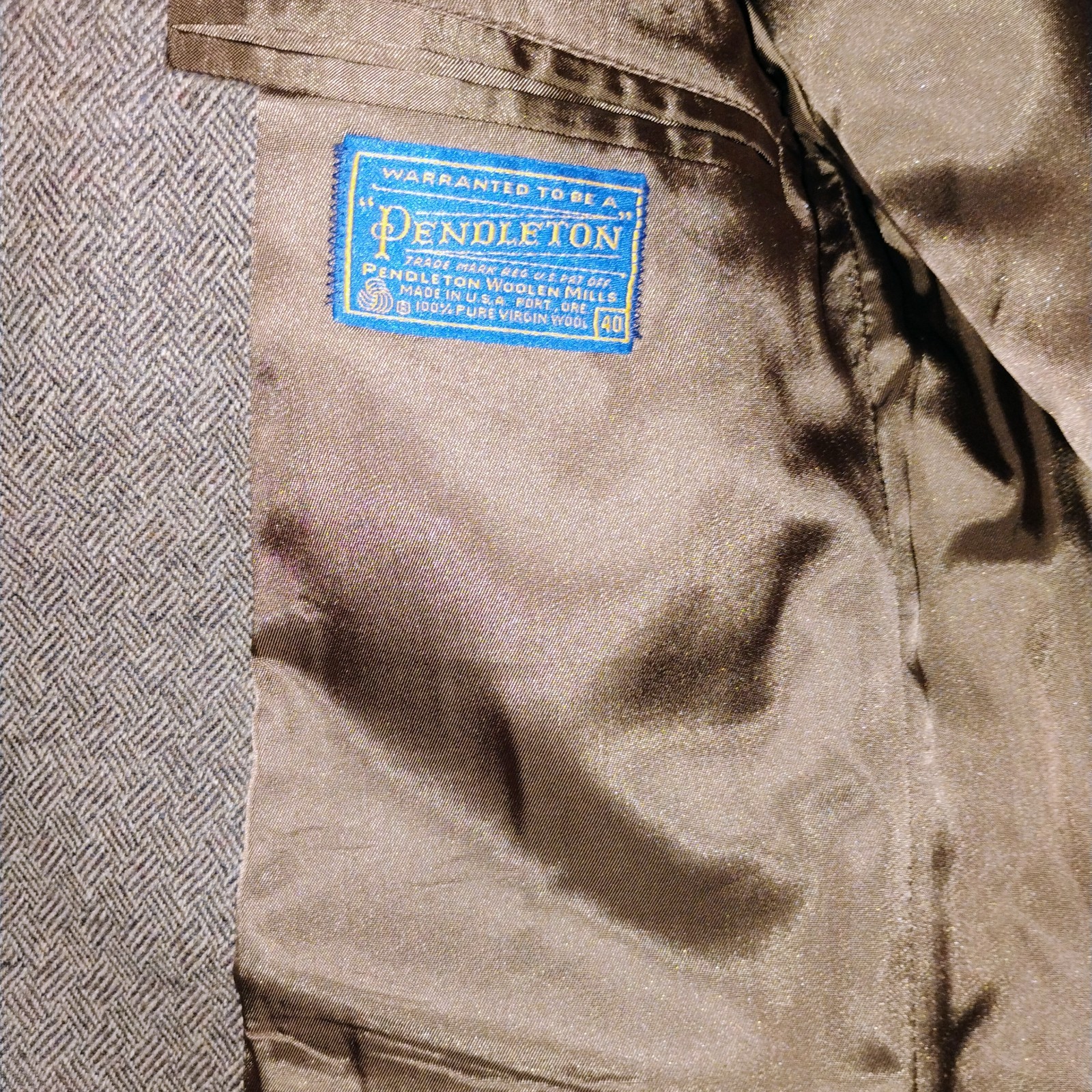 NICE PENDLETON WESTERN  VIRGIN WOOL & SUEDE BLAZE… - image 4