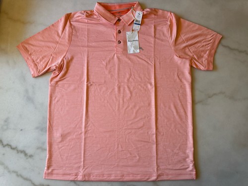 POLO TOMMY BAHAMA uomo XLT GRANDE E ALTA SAN RAPHAEL GUAVA ARANCIONE GHIACCIO NUOVA CON ETICHETTE