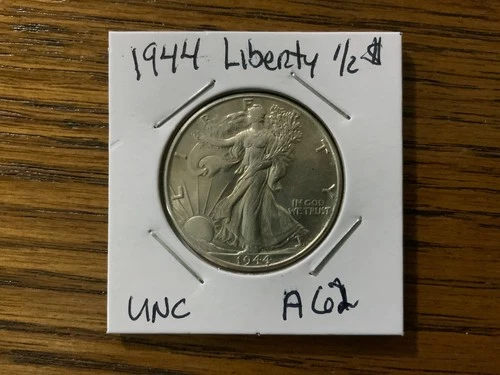 1944 Walking Liberty Half Dollar High Grade UNC details A62