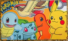 Classic Pokemon Mouse Pad - Bulbasaur Desk Mat - Squirtle Desk Mat 24x14 New