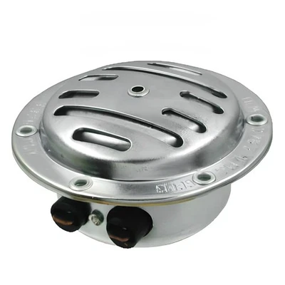 Claxon Zincé Droit 6V AC Pour Piaggio Vespa 125 Primavera R.O.070300 - Photo 1/2